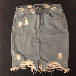Misguided Denim skirt